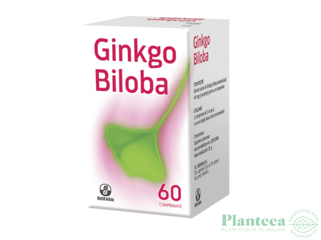 Ginkgo biloba 40mg 60cp - BIOFARM