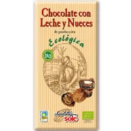Ciocolata lapte cu nuci eco 100g - SOLE