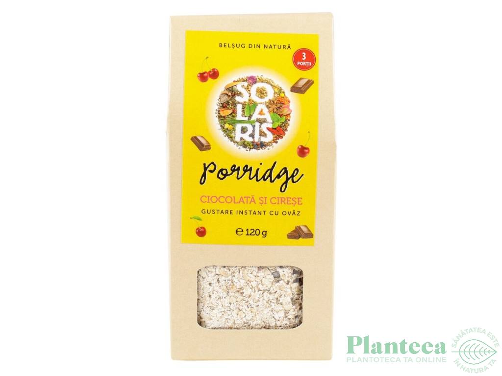 Porridge ovaz ciocolata cirese 3portii 120g - SOLARIS