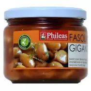 Conserva fasole alba gigant sos tomat 280g - PHILEAS GREEK