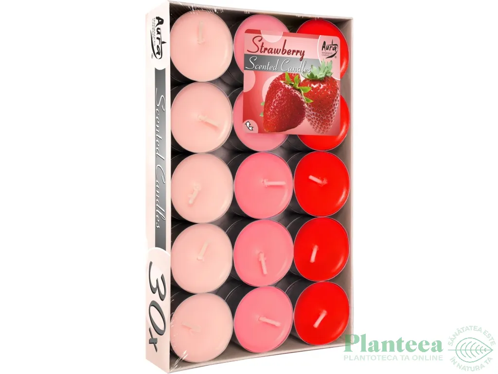 Lumanari pastila parfumate 4h capsuni 30b - AURA