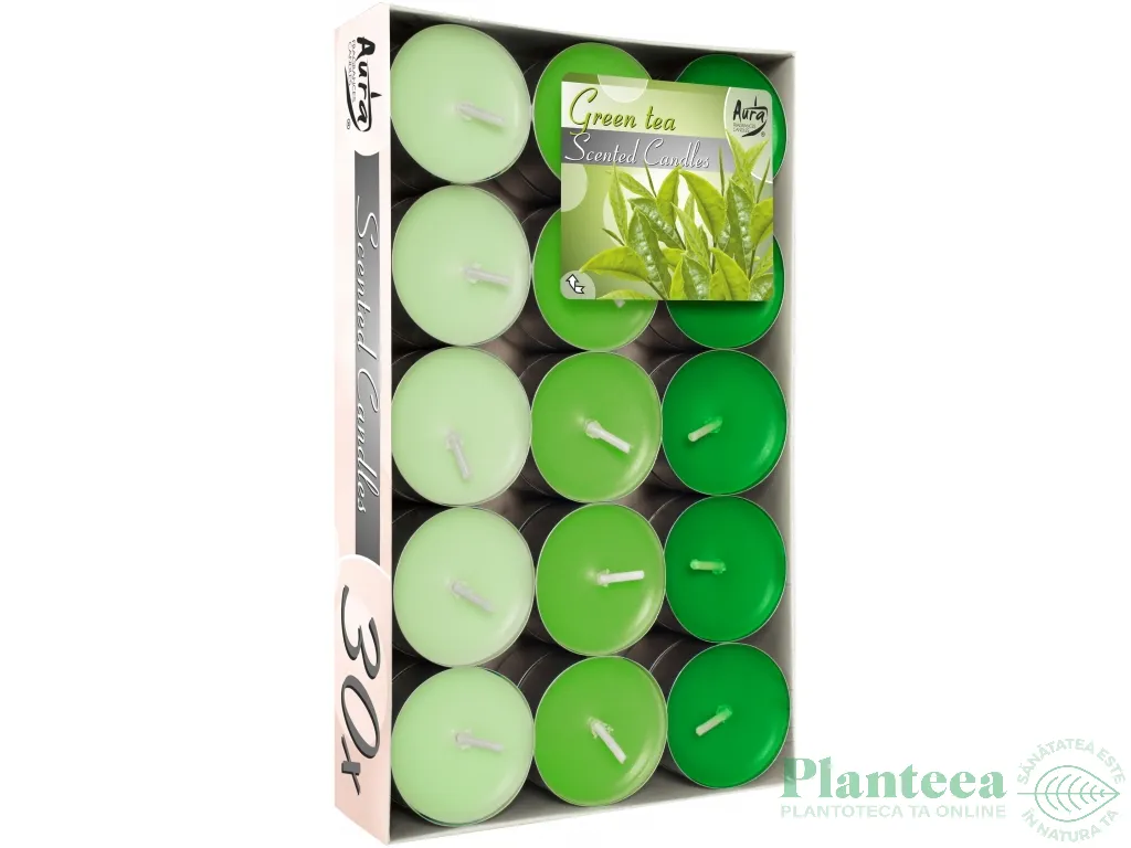 Lumanari pastila parfumate 4h ceai verde 30b - AURA