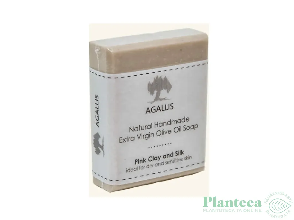 Sapun argila roz piele uscata 100g - AGALLIS