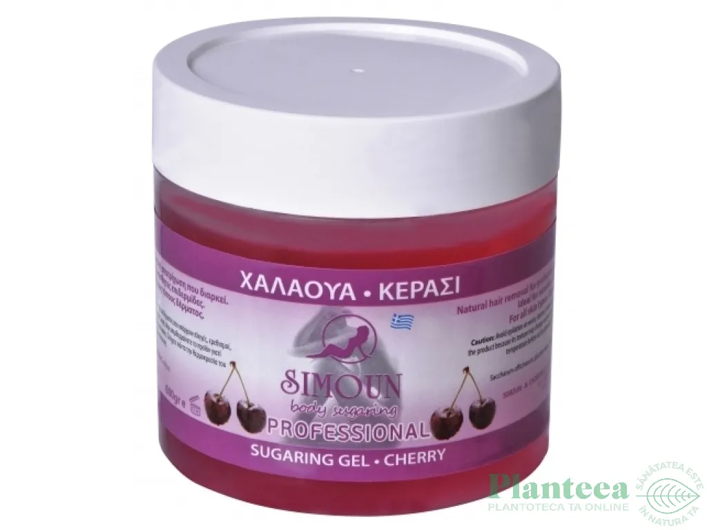 Ceara epilatoare naturala din zahar cirese gel 600g - SIMOUN
