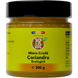 Miere coriandru cruda eco 300g - SOLARIS BIO