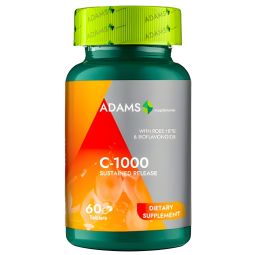 Vitamina C 1000mg macese bioflavonoide 60cp - ADAMS SUPPLEMENTS