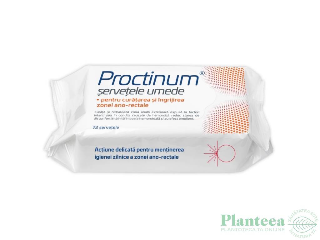 Servetele umede igiena anorectala Proctinum 72b - PHARMA CF