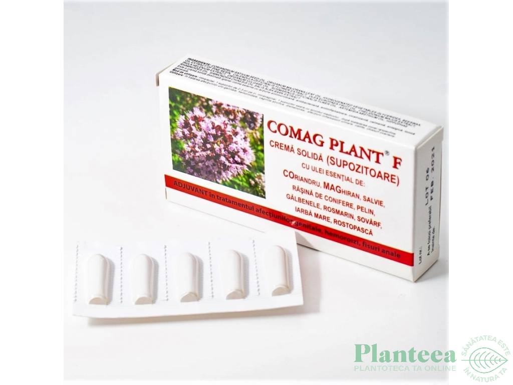 Supozitoare Comag Plant F 10x1,5g - ELZIN PLANT