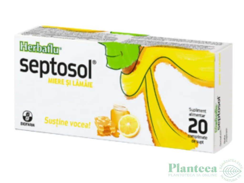 Septosol miere lamaie 20cp - BIOFARM