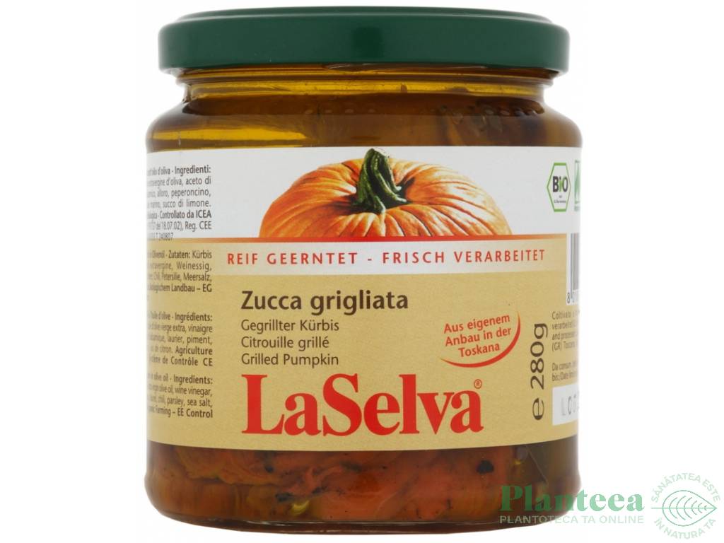 Dovleac copt in ulei masline 280g - LA SELVA