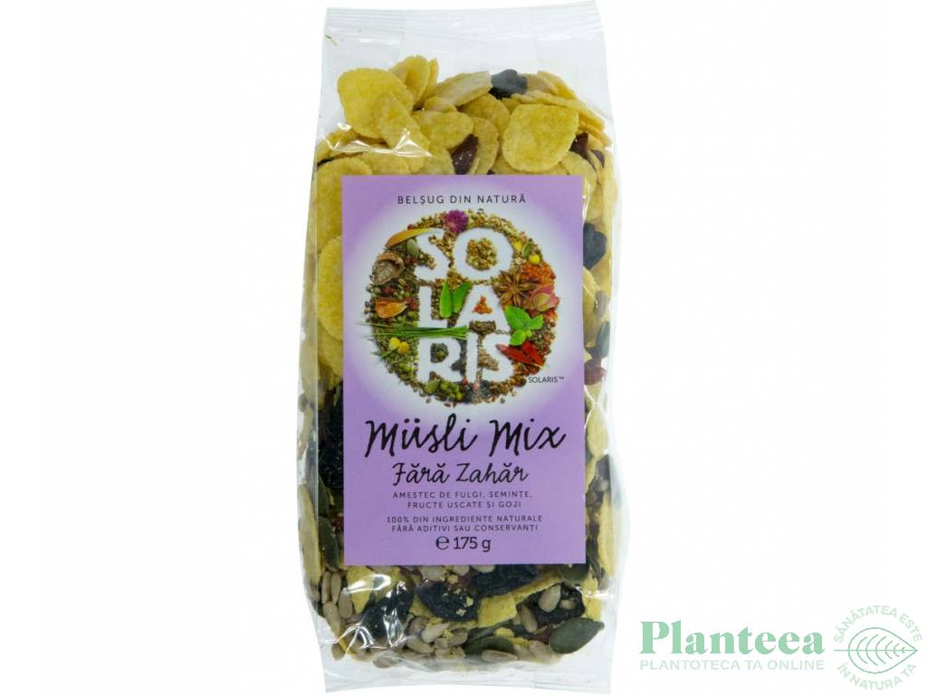 Musli mix fara zahar 175g - SOLARIS