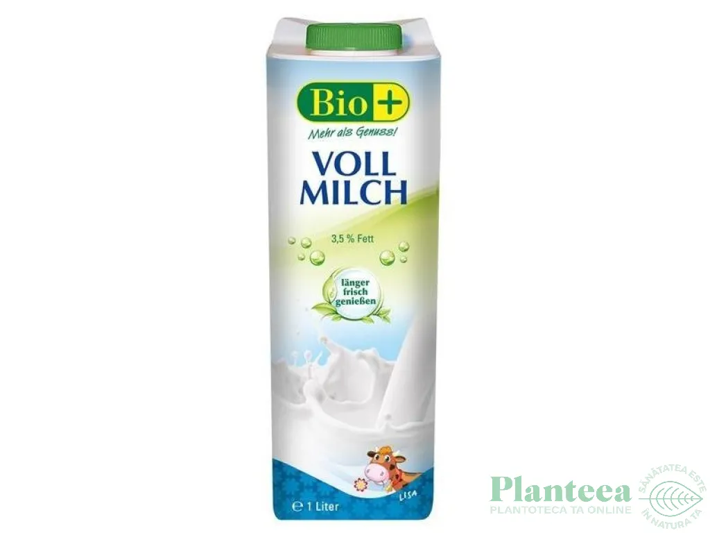 Lapte vaca uht 3,5%gr 1L - BIOPLUS
