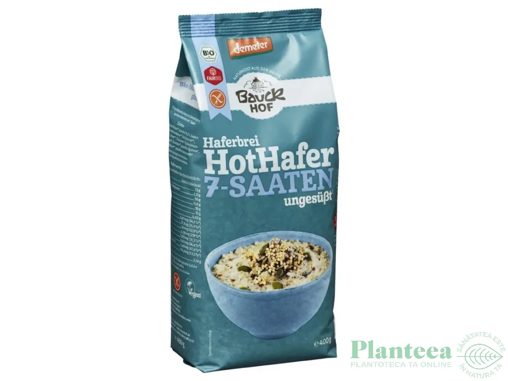 Porridge ovaz 7sort seminte fara gluten eco 400g - BAUCK HOF