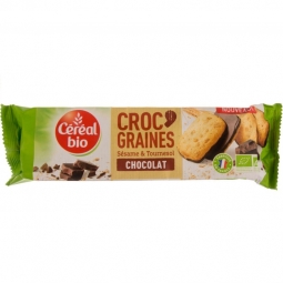 Biscuiti crocanti seminte ciocolata eco 145g - CEREAL BIO