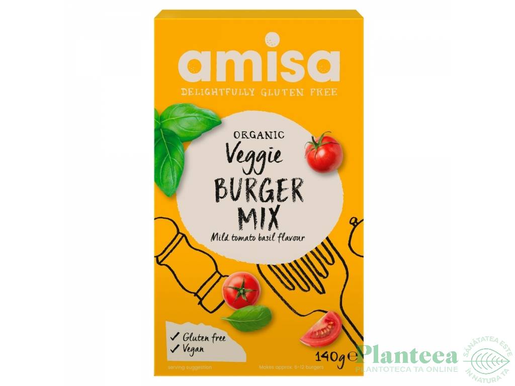 Premix burger vegan fara gluten 140g - AMISA