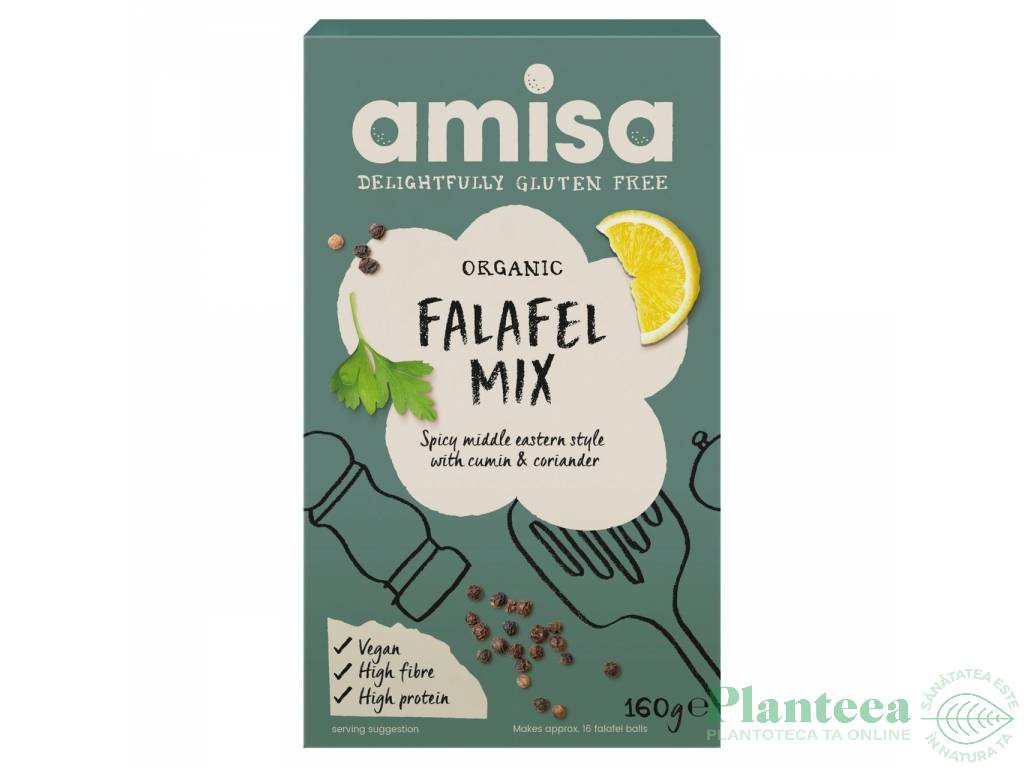 Premix falafel fara gluten bio 160g - AMISA
