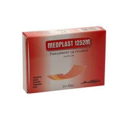 Pansamente adeziv rivanol 1252M {10x6cm} 20b - MEDPLAST