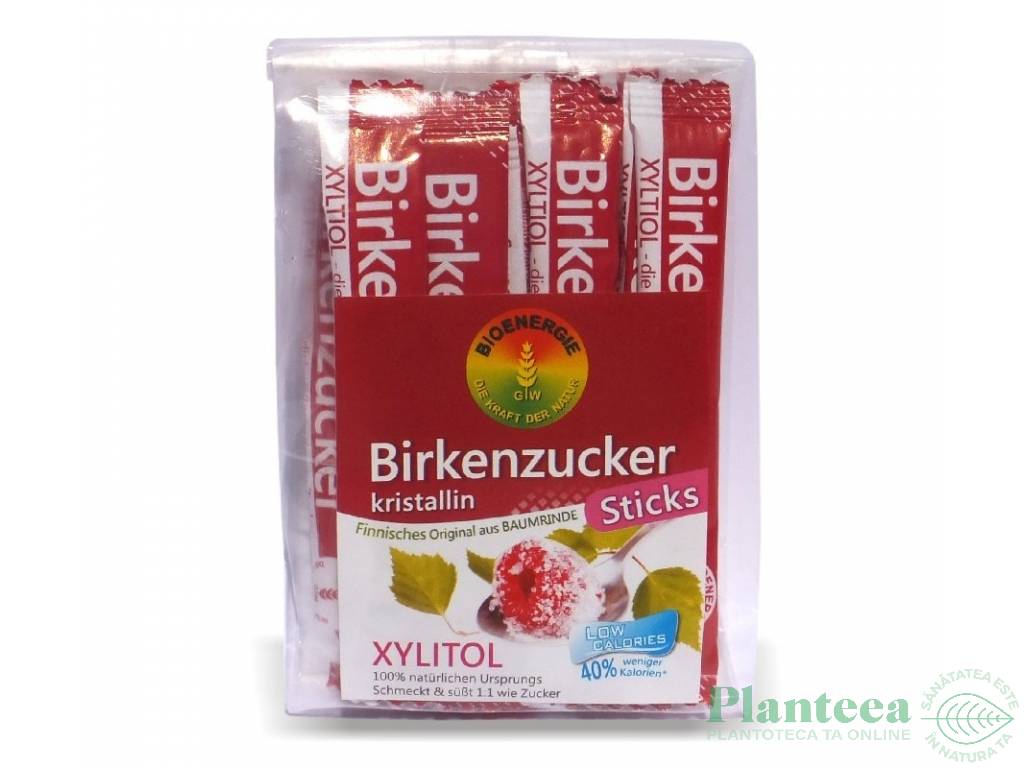 Xylitol mesteacan cristalizat plicuri 20x4g - BIOENERGIE