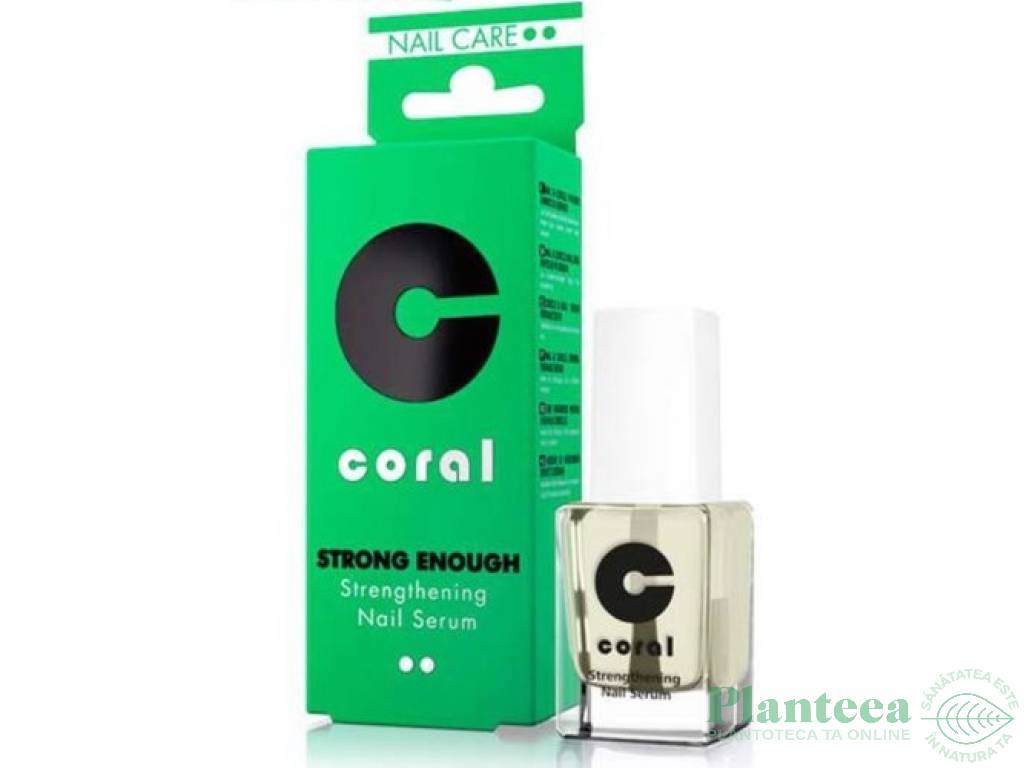 Ser unghii intaritor Strong Enough 11ml - CORAL