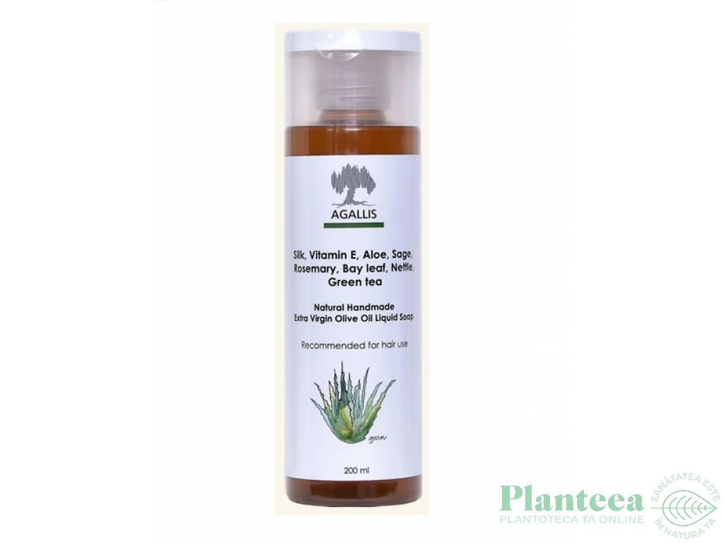 Sapun lichid par aloe plante medicinale 200ml - AGALLIS