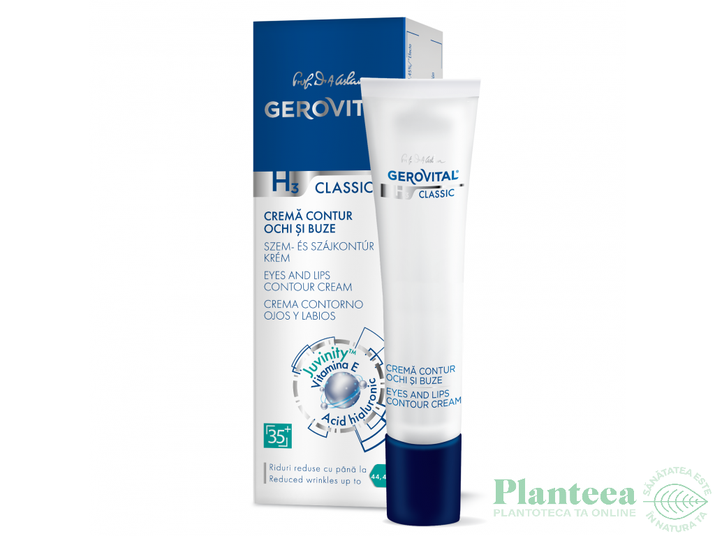 Crema contur ochi buze 15ml - GEROVITAL H3 CLASSIC