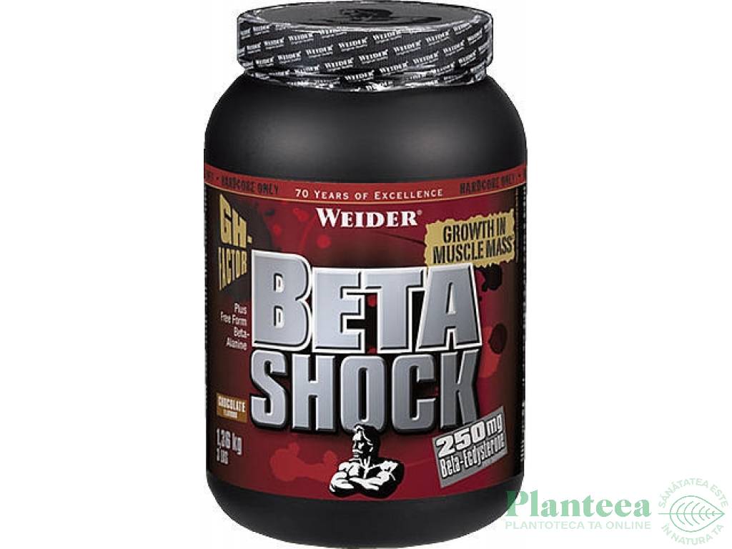 Pulbere proteica zer Beta Shock ciocolata 1,36kg - WEIDER