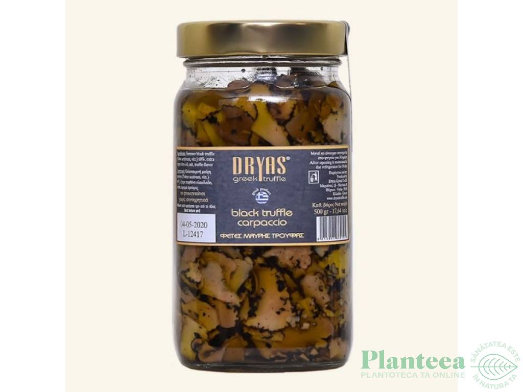 Conserva trufe negre feliate 500g - DRYAS GREEK TRUFFLE