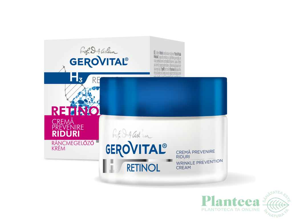 Crema prevenire riduri 50ml - GEROVITAL H3 RETINOL