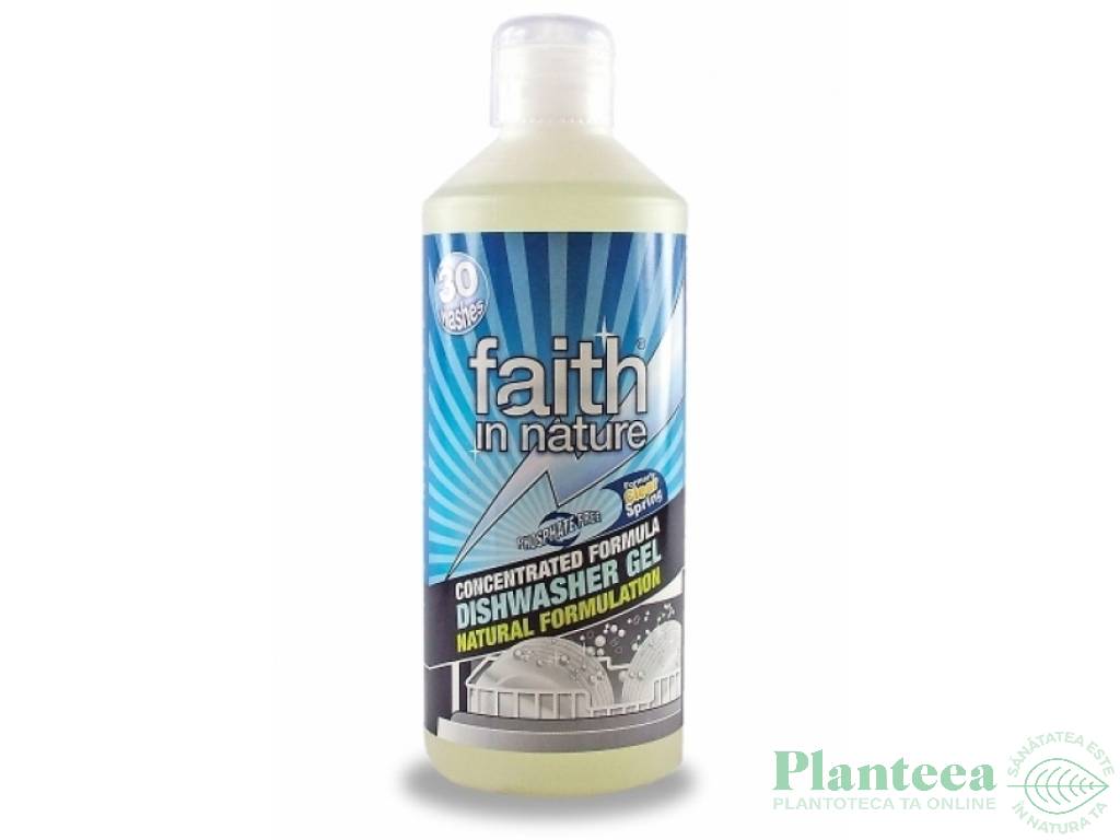 Detergent gel concentrat pt masina vase 500ml - FAITH IN NATURE