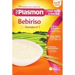 Paste maruntite orez Bebiriso bebe +4luni 300g - PLASMON