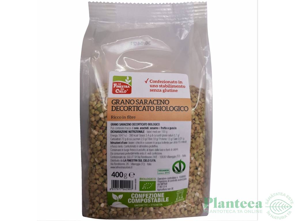 Hrisca cruda decorticata boabe eco 400g - LA FINESTRA SUL CIELO