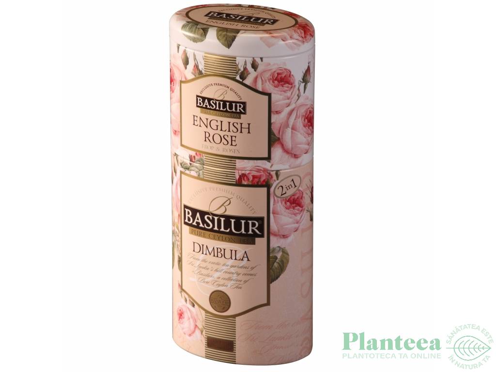 Ceai 2in1 English rose + Dimbula 2cutii 125g - BASILUR