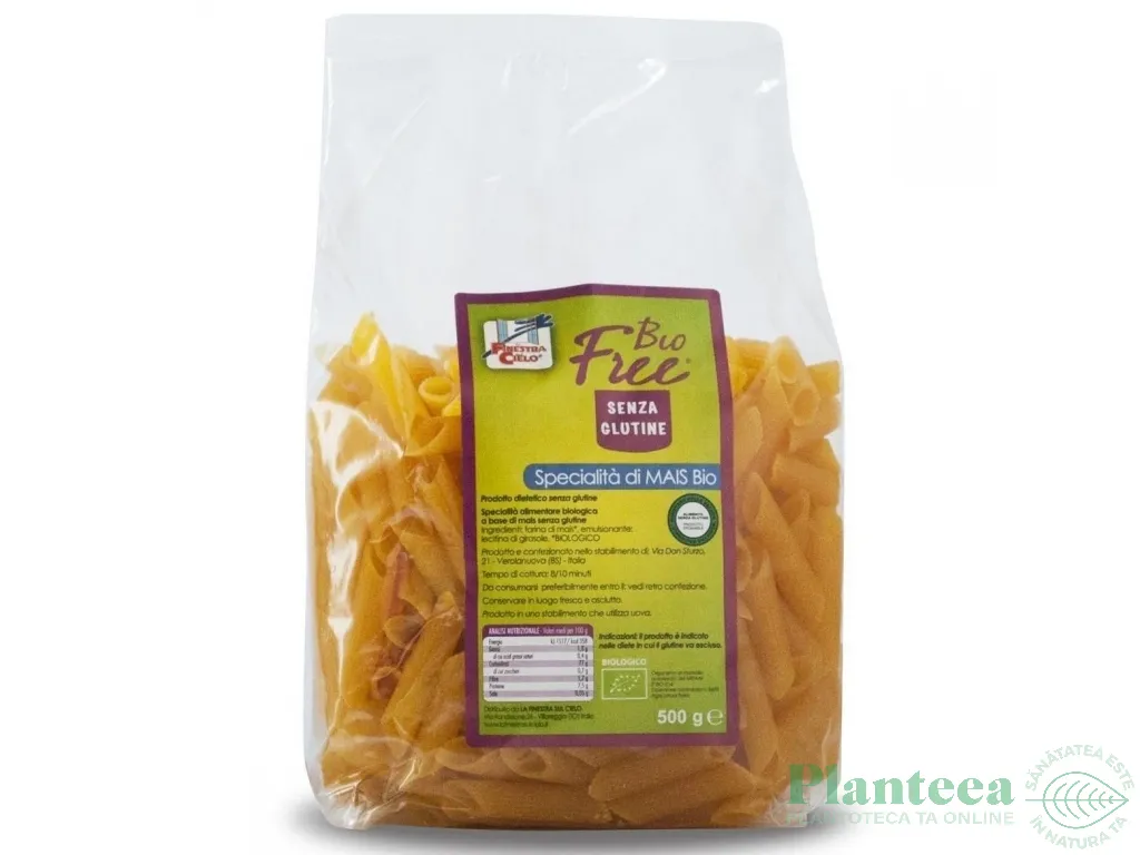 Paste penne porumb fara gluten eco 500g - LA FINESTRA SUL CIELO