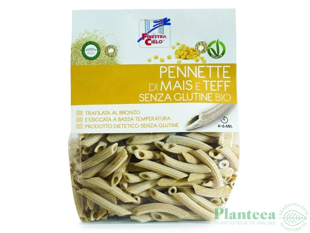 Paste pennette porumb teff fara gluten eco 250g - LA FINESTRA SUL CIELO