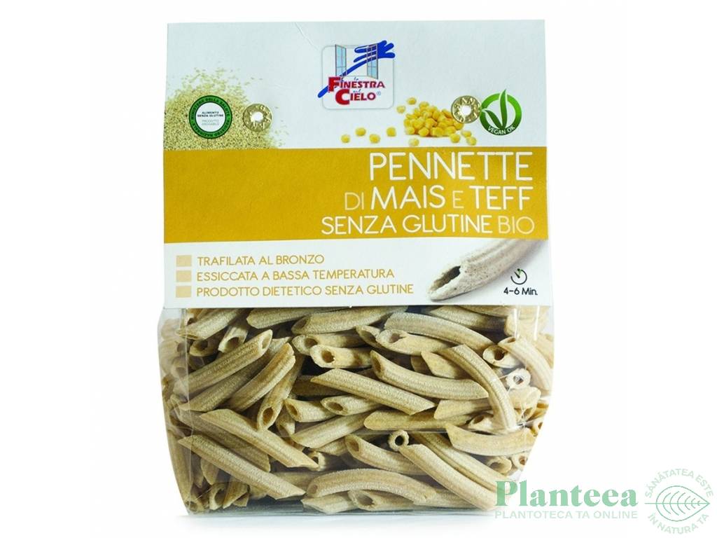 Paste pennette porumb teff fara gluten eco 250g - LA FINESTRA SUL CIELO