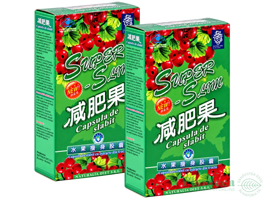 Set Capsula slabit Super Slim cutie 2x30cps - NATURALIA DIET