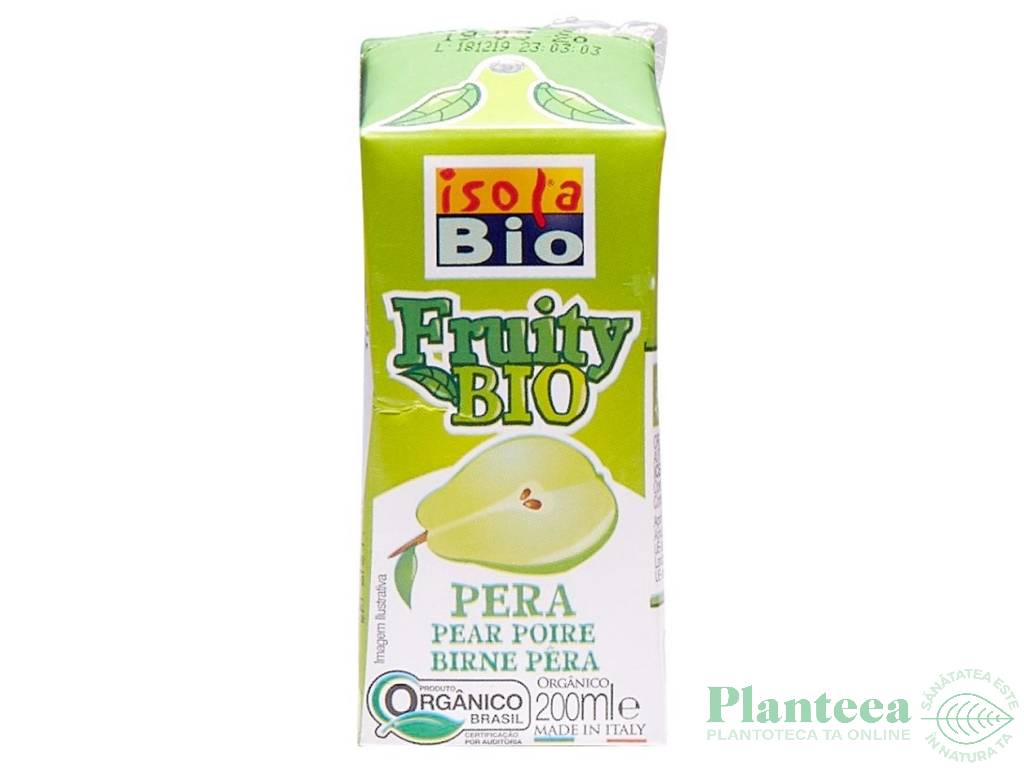 Nectar pere Fruity eco 200ml - ISOLA BIO