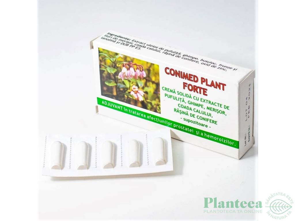 Supozitoare Conimed P forte 10x1,5g - ELZIN PLANT