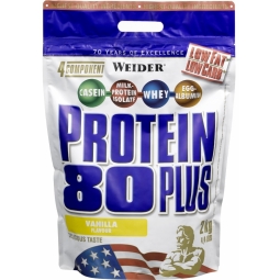 Pulbere proteica mix 4sort 80+ vanilie 2kg - WEIDER