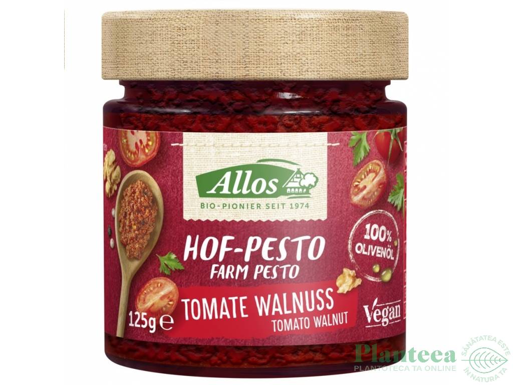 Pesto rosu tomate nuci eco 125g - ALLOS