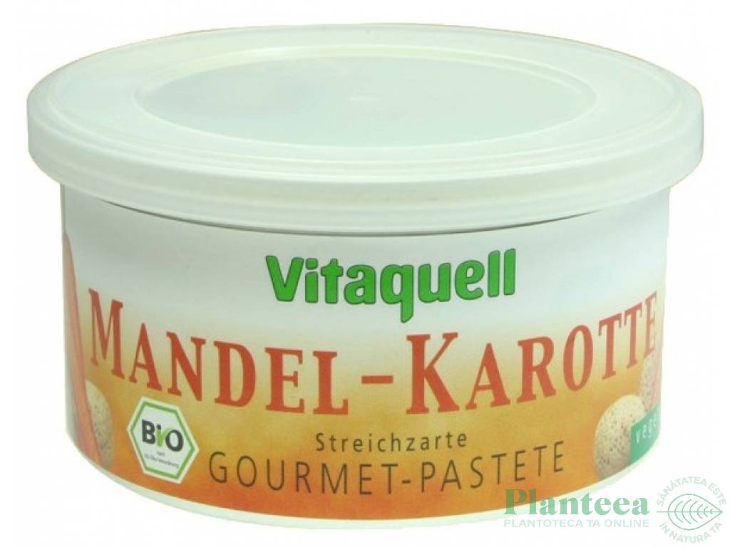 Pate vegetal migdale morcov eco 125g - VITAQUELL