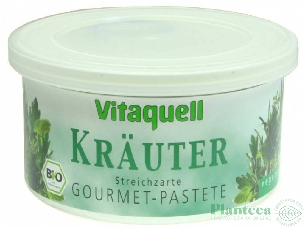 Pate vegetal ierburi aromatice mediteraneene eco 125g - VITAQUELL