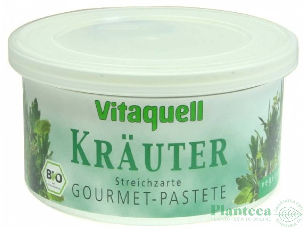 Pate vegetal ierburi aromatice mediteraneene eco 125g - VITAQUELL