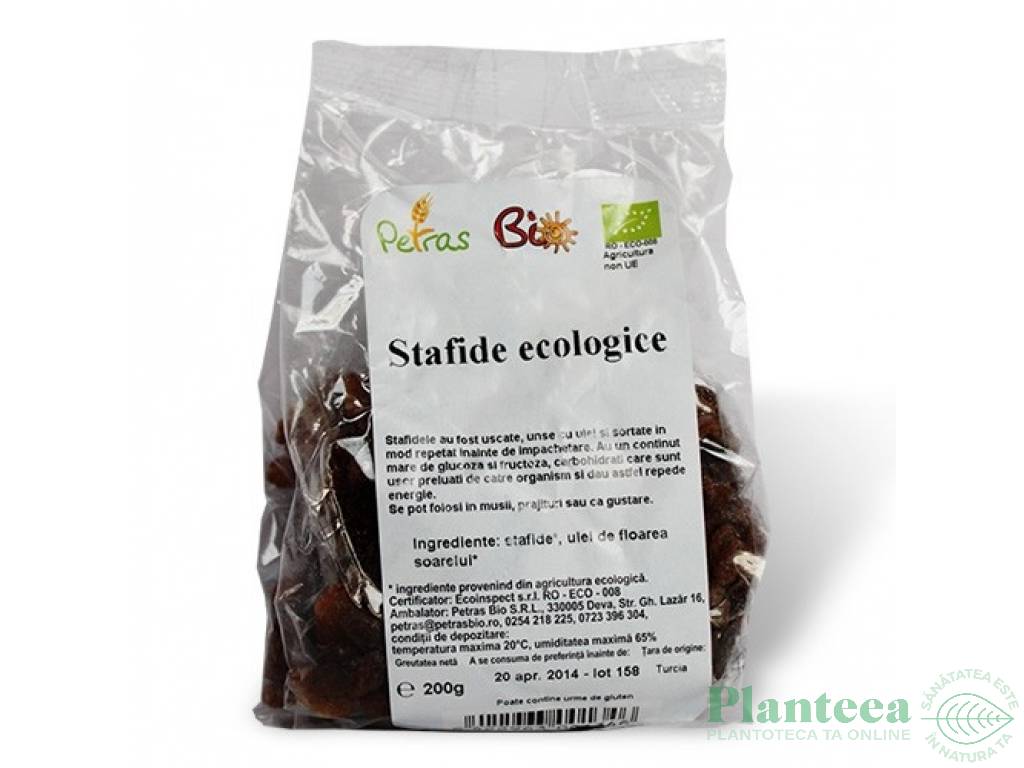 Stafide aurii 200g - PETRAS BIO