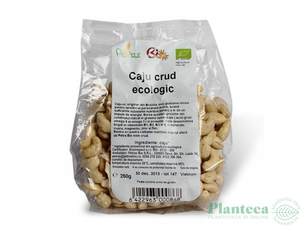 Caju crud 250g - PETRAS BIO