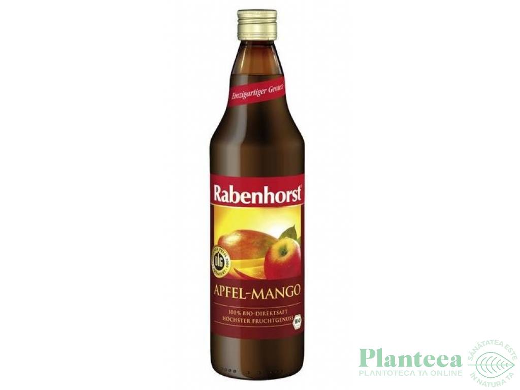 Suc mere mango 100% eco 750ml - RABENHORST