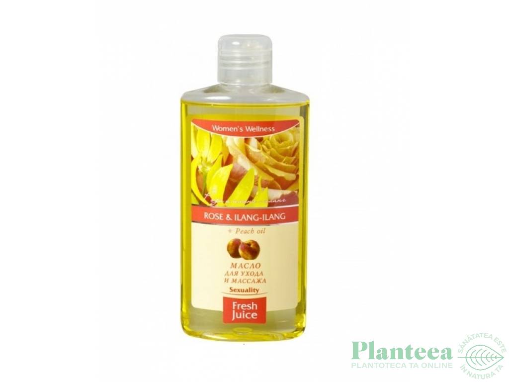 Ulei corp piersica trandafir ylang ylang 150ml - FRESH JUICE