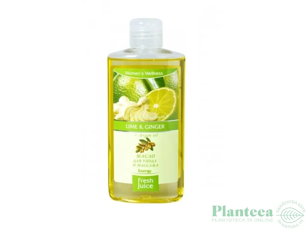 Ulei corp argan lime ghimbir 150ml - FRESH JUICE
