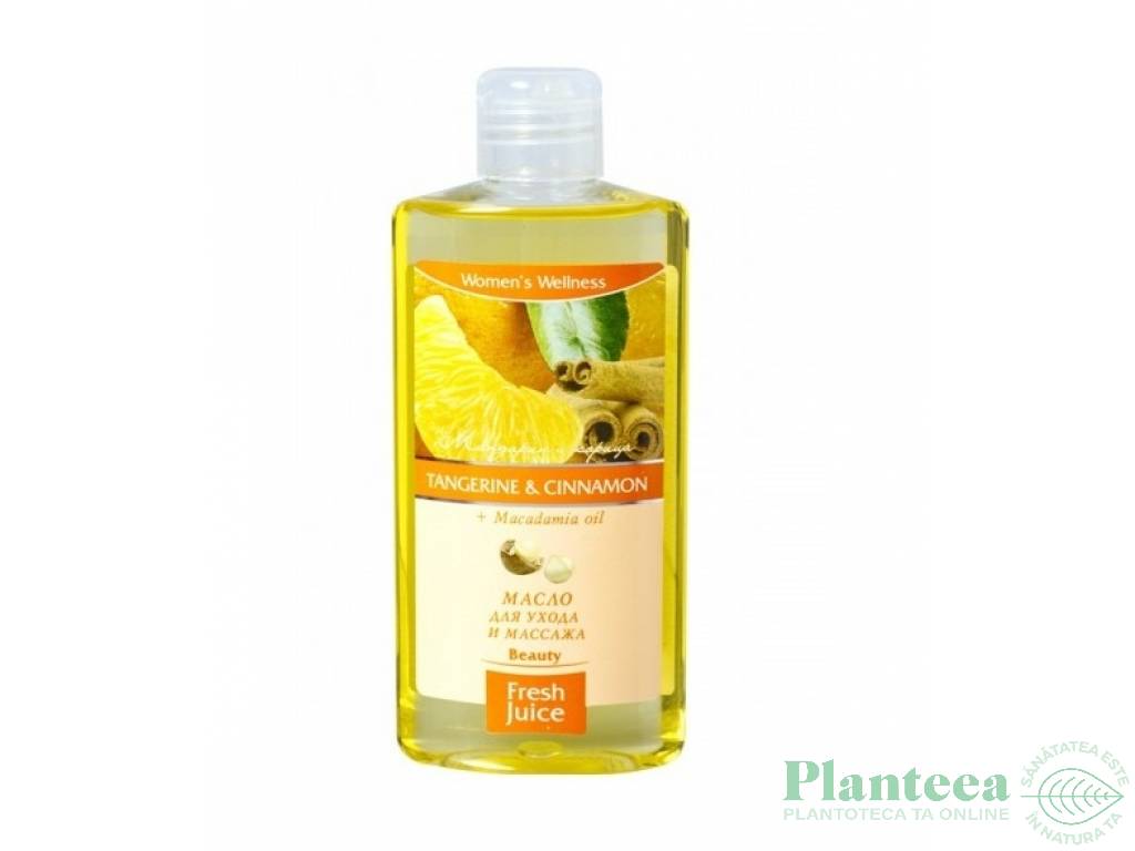 Ulei corp macadamia mandarin scortisoara 150ml - FRESH JUICE