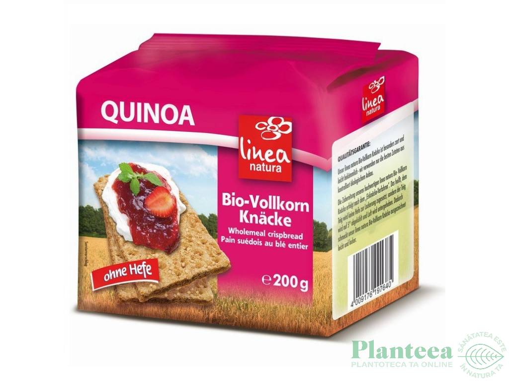 Paine crocanta secara integrala quinoa eco 200g - LINEA NATURA